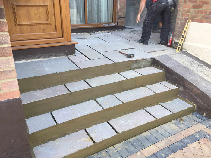 Blocked Paved Steps in Altrincham